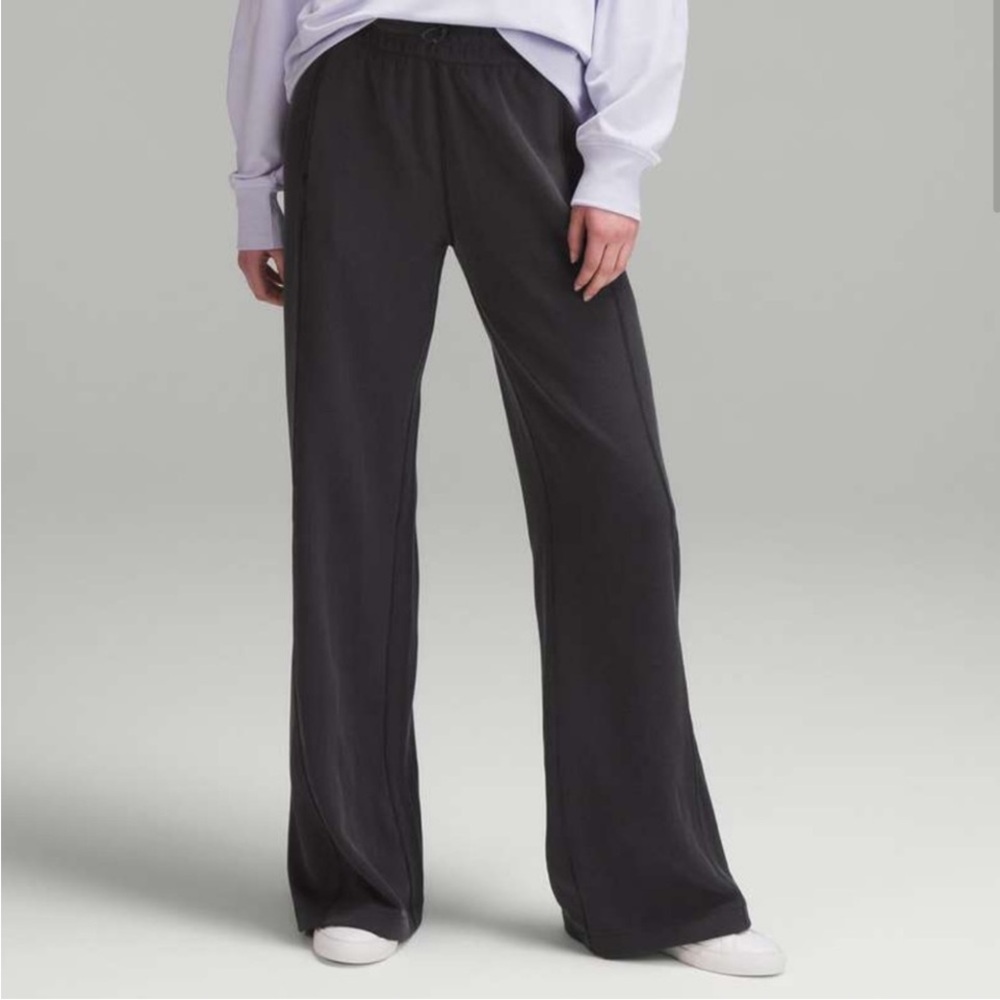 lululemon athletica Wide-Leg Lounge Pants — Charcoal